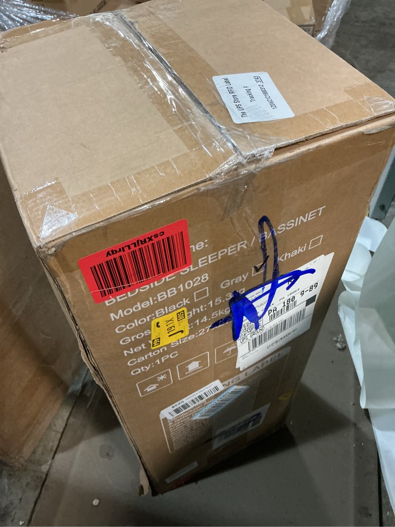 Condition photo showing Good Condition for 4 in 1 Baby Bassinet, Pack and Play, Bedside Crib Sleeper, Diaper Changer, Quickly Assembled and Folded Portable Crib with Mattress and Mosquito Net, Easy to Carry Grey