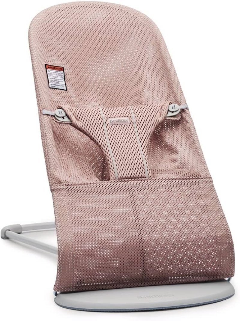 BabyBjörn Bouncer Bliss, Mesh, Dusty Pink