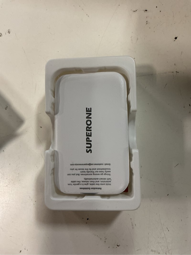Condition photo showing Good Condition for superone retractable iphone charger, 4-port usb c charger block, iphone chargers fast charging with usb c & apple cable, wall chargers for iphones 17/16/15/14/13/12/11 series, pad, samsung, pixel 1 type-c & apple cables white
