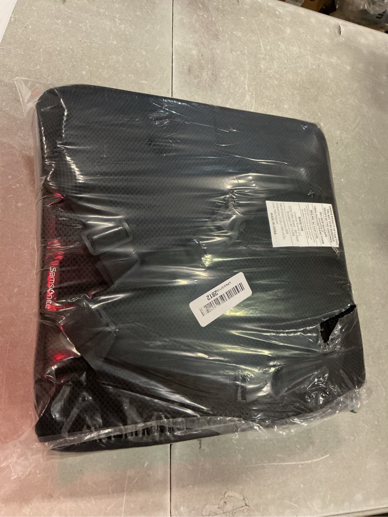 Condition photo showing Good Condition for samsonite lumbar support pillow for office chair, lower back support for car, back pillow desk chair cushion with memory foam, improved posture backrest black mesh