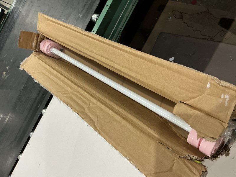 Condition photo showing As Is for songmics clothes drying rack, foldable 2-level laundry drying rack, free-standing laundry airer, with height-adjustable wings, 33 drying rails, sock clips, white and pink ullr053p01v1 white + pink 2 tiers?22"d x 61.8"w x 64.3''h )