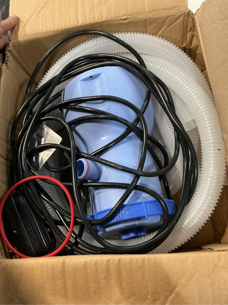 Condition photo showing Good Condition for luxblue 2026 improved 530 gph small pool filter pump | etl certified cartridge filter pump for above ground pools | water circulation system- quickly remove debris, enhance crystal-clear pool water dark blue