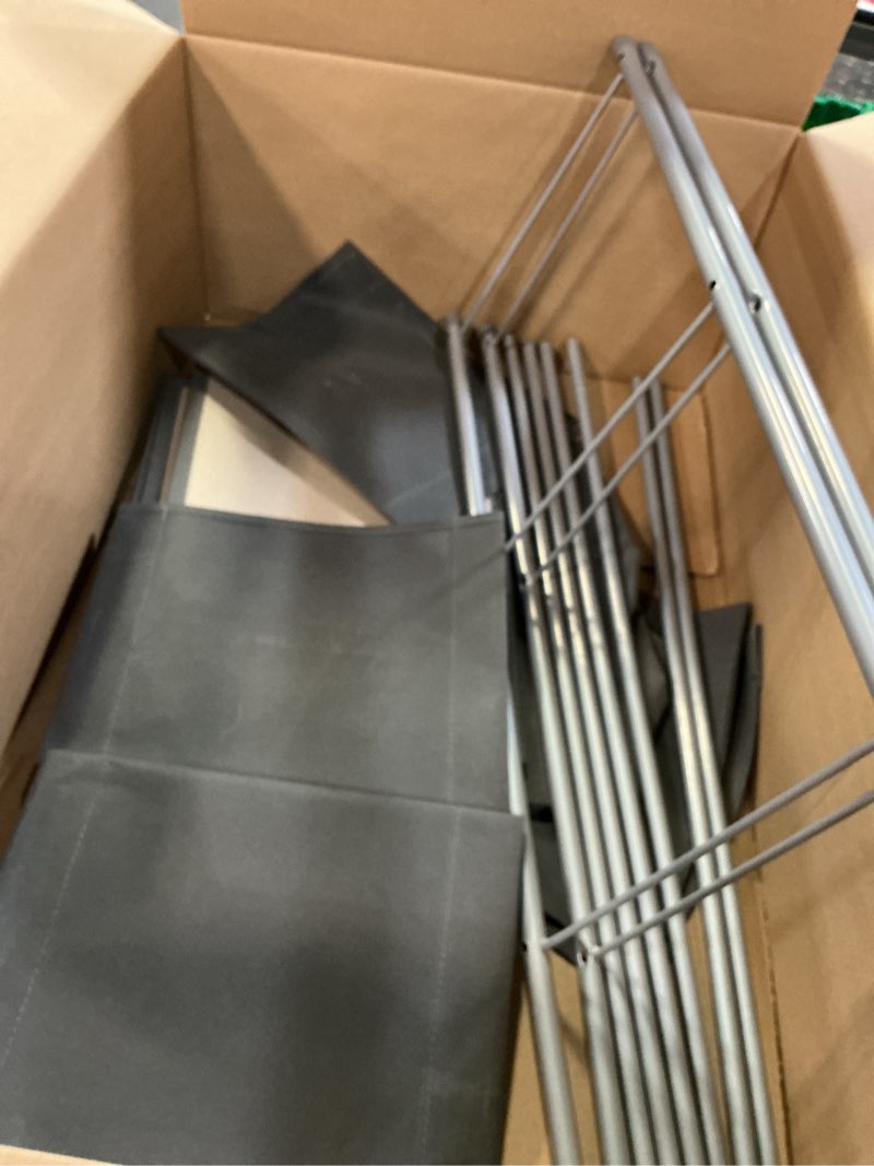 Condition photo showing As Is for 3-Tier Stainless Steel Shoe Rack for Closet Heavy Duty Metal Shoe Organizer for Closet Entryway Steel Shoes Rack