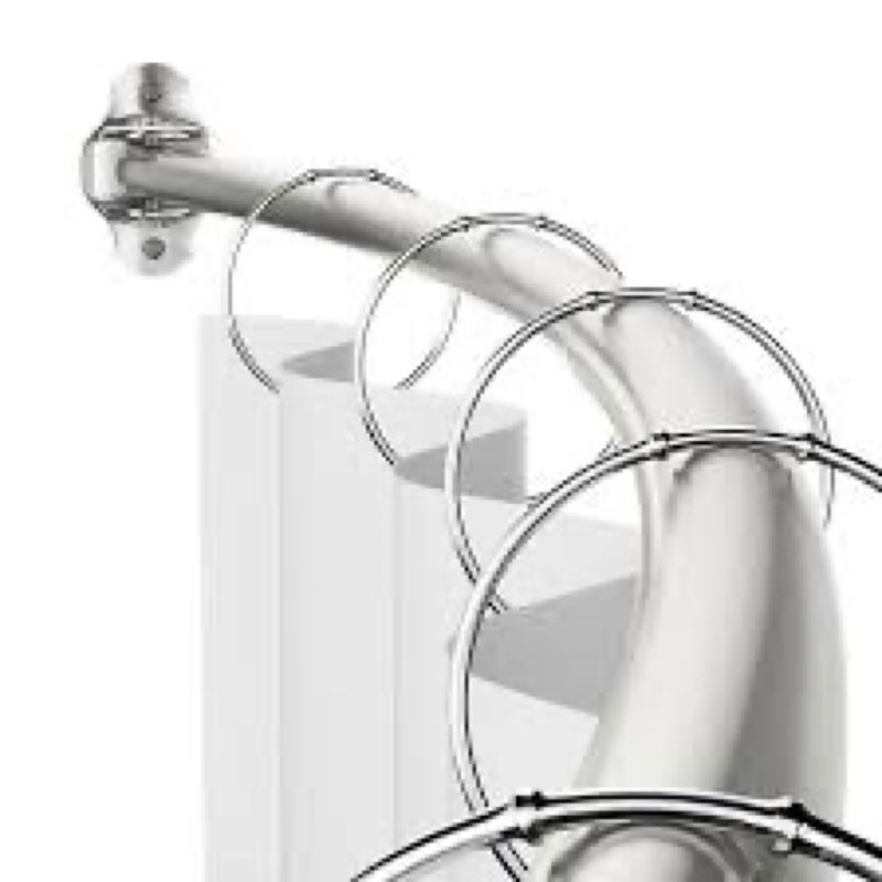 Assorted curtain rods, shower curtain rods, shower handles 