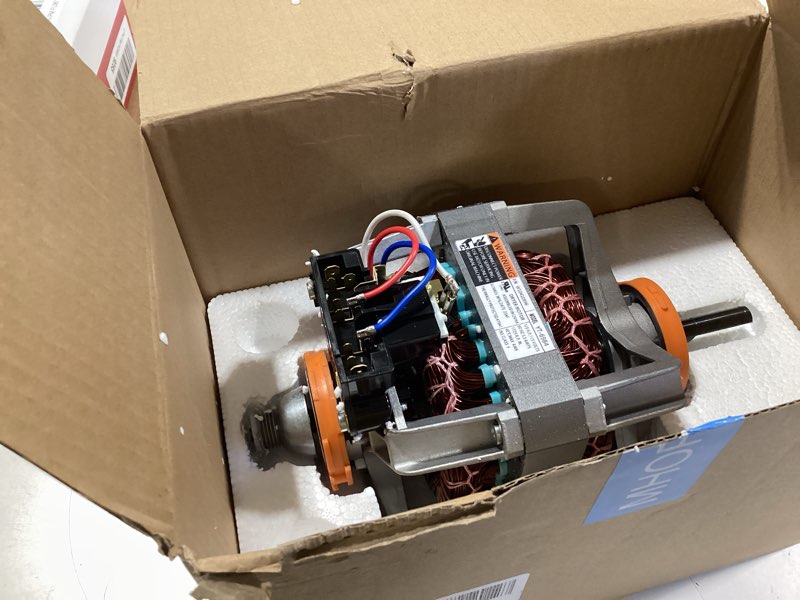 Condition photo showing Good Condition for upgraded w10410996 dryer drive motor with pulley – for whirlpool, kenmore, maytag, amana, admiral, roper & crosley dryers, replaces 2024638 31001015 31001316 31001589 53-2275 ps3497647