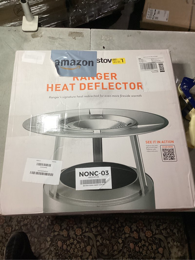 Condition photo showing New/Like New for Solo Stove Ranger Heat Deflector - Enhance Warmth and Comfort for Your Fire Pit - Durable 304 Stainless Steel - Maximizes Heat Radius - Long-Lasting Camping Essentials, 5 lbs Small