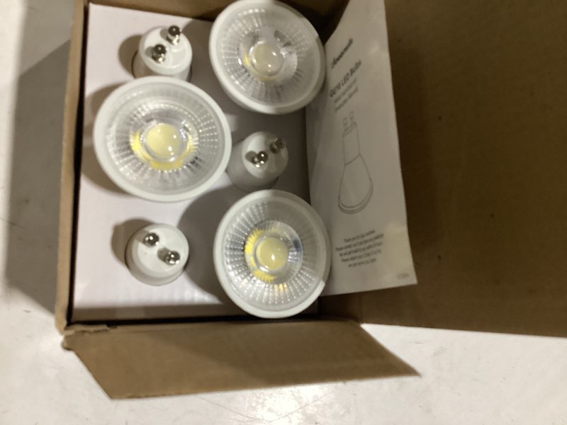 Condition photo showing New/Like New for DEWENWILS 6-Pack GU10 LED Light Bulb, Dimmable 5000K Daylight GU10 Bulb Replacement for Track Lighting, 7W(50W Equivalent) LED Bulbs for Living Room, Kitchen Range Hood, Bathroom, 500LM 1 5000k Daylightwhite