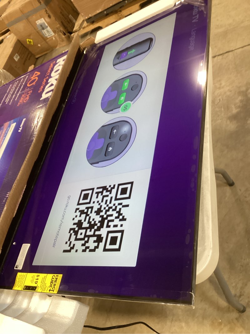 Condition photo showing Good Condition for roku smart tv – 40-inch select series, 1080p full hd tv – roku tv with voice remote – flat screen led television with wi-fi for streaming live local news, sports, family entertainment