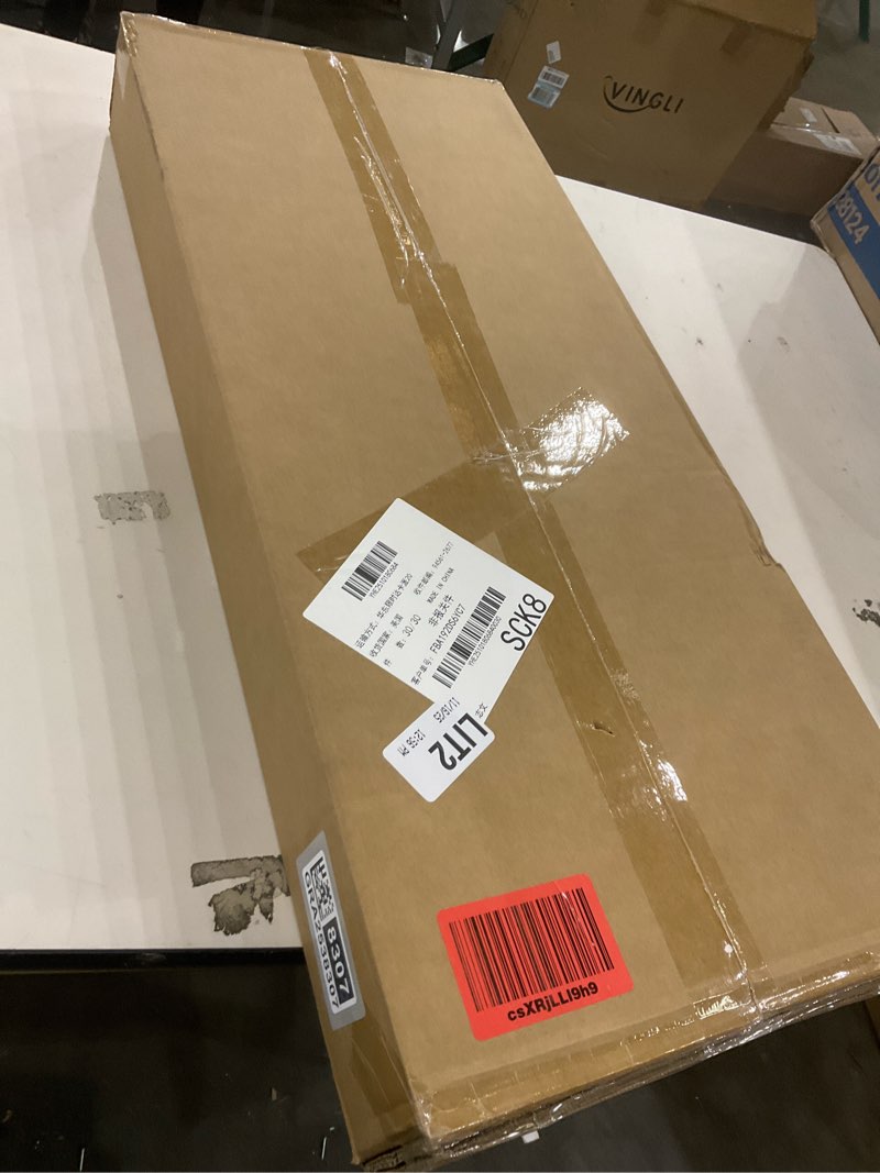 Condition photo showing New/Like New for Standing Desk Adjustable Height, Mobile Stand Up Desks with Wheels Small Computer Desks Rolling Desk, Portable Laptop Desks Rustic Standing Table Sit Stand Home Office Desks 16"x31.5" Height 27"-43.5"