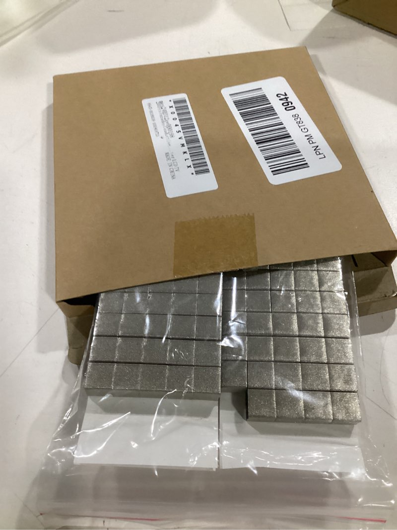 Condition photo showing Good Condition for meccanixity 200pcs faraday conductive fabric foam electrode shielding fabric foam 10x10x3/5/8/10mm 4 thickness with adhesive backing sticky strip for computer lcd tv