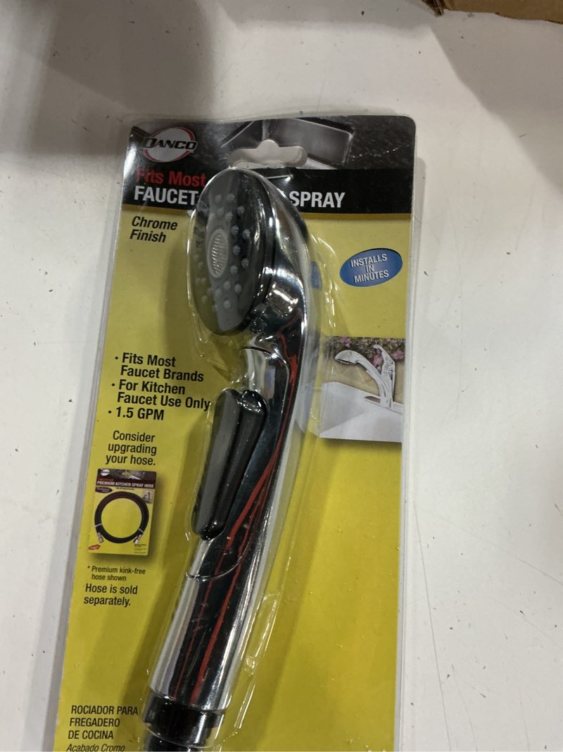 Condition photo showing New/Like New for danco 10408 pullout kitchen spray head, chrome