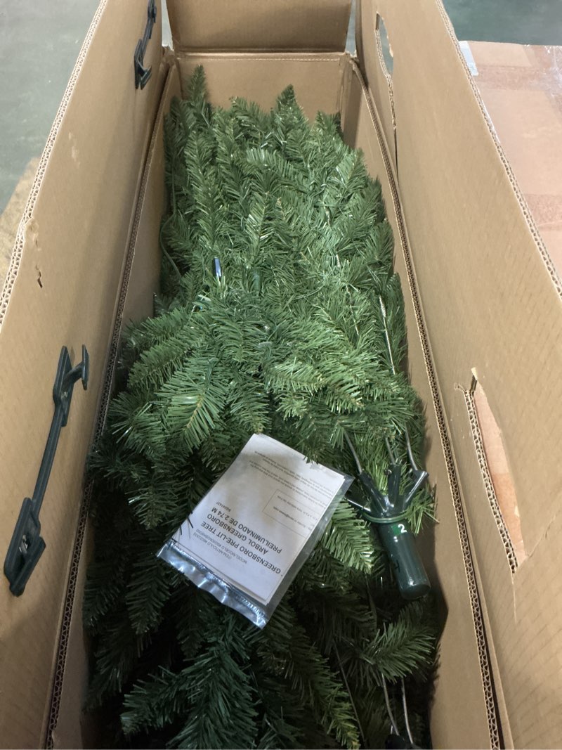 Condition photo showing Good Condition for Holiday Living 9-ft Greensboro Pre-lit Artificial Christmas Tree with Color Changing LED Lights