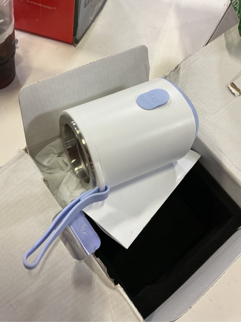 Condition photo showing As Is for portable bottle warmer travel baby bottle warmer for breastmilk on the go travel bottle warmer leak-proof 2 modes fast heating three 3800mah battery capacity to meet your all-day needs purple