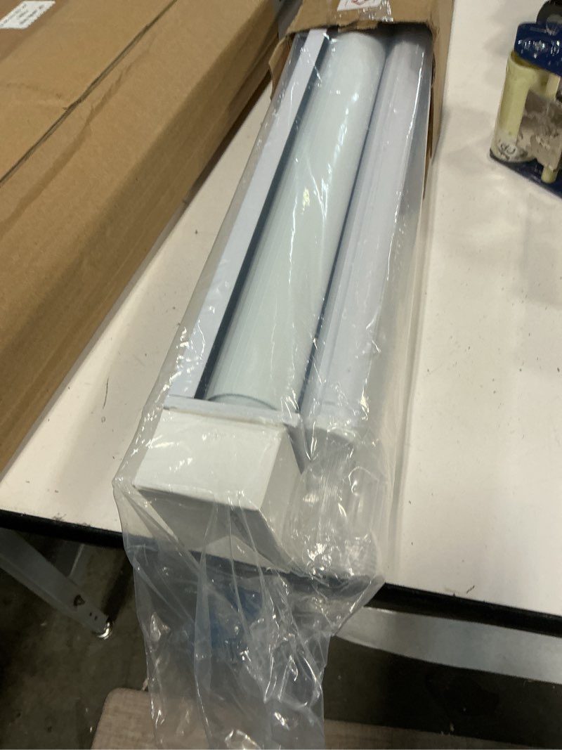 Condition photo showing Good Condition for Joydeco No Drill Zebra Blinds for Windows, Cordless Day & Night Dual Sheer Roller Shades, Easy Installation, Free-Stop Lift System, Light Filtering Privacy Blinds for Home(White,30" W x 75" H) A-white (No Drill) 30"W x 75"H