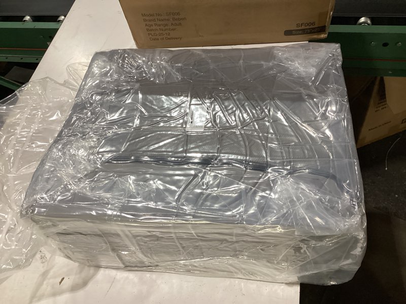 Condition photo showing New/Like New for beben folding sofa bed, boneless foldable chair bed, convertible futon sleeper chair couch, single lazy floor lounger sofa couch for small spaces, dorm, guest room, living room, apartment, grey