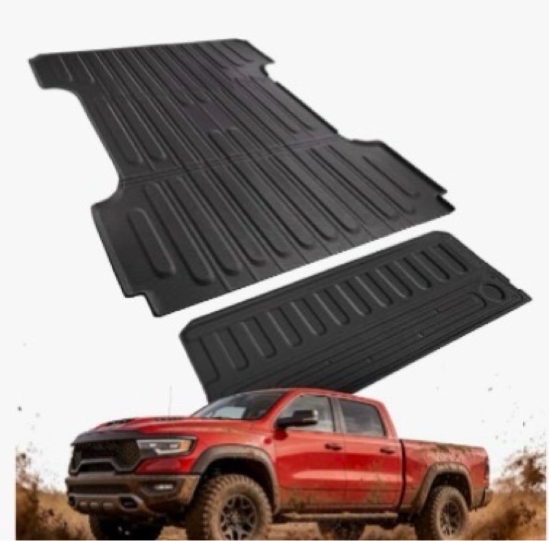 for 6.4ft truck bed mat & tailgate mat fit for 2009-2018 ram 1500 & 2009-2026 ram 2500/3500 & ram 15
