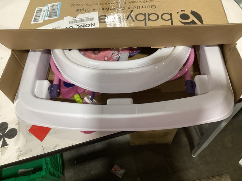 Condition photo showing Good Condition for Smart Steps Trend Activity Walker with Removeable Toy Bar, Multi-Directional Front Wheels, Tray, Adjustable Height and Flat Fold Frame for Storage, Ages 6 Months +, Emily Pink