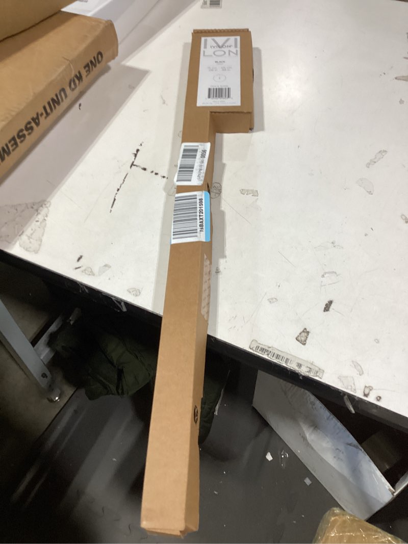 Condition photo showing New/Like New for Ivilon Drapery Window Curtain Rod - End Cap Style Design 1 Inch Pole. 28 to 48 Inch Color Black 28 to 48 in.