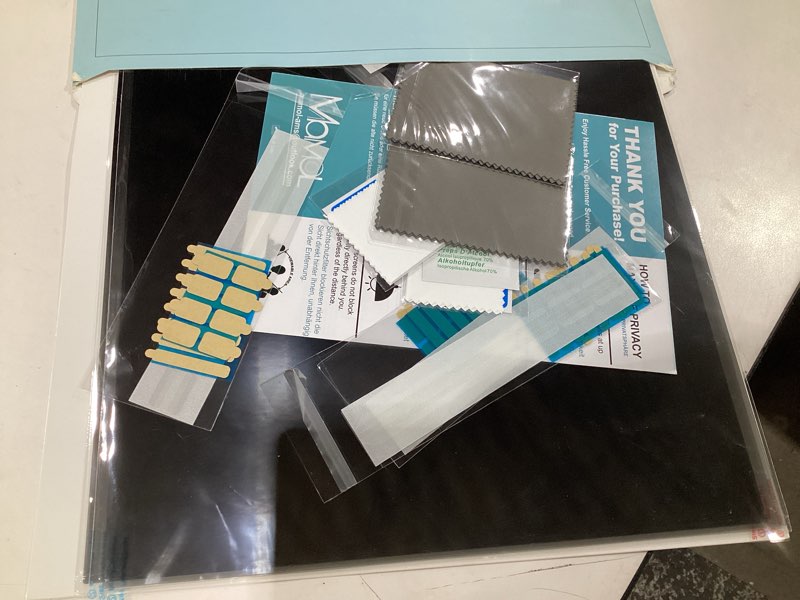 Condition photo showing As Is for [2 Pack] 24 Inch Computer Privacy Screen for 16:9 Aspect Ratio Widescreen Monitor, Eye Protection Anti Glare Blue Light Computer Monitor Privacy Filter, Removable Anti-Scratch 24in Protector Film 2 Pack 24 Inch (16:9 Aspect) Black for monitor