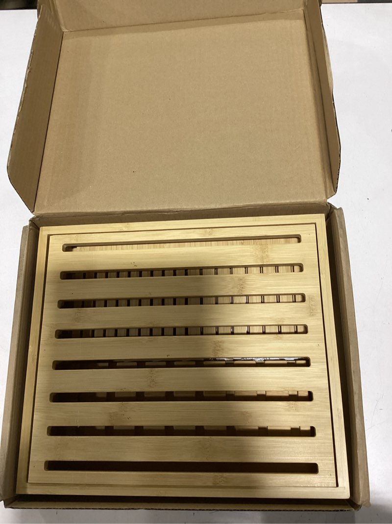 Condition photo showing New/Like New for Bamboo Bread Slicer for Homemade Bread - Large 10.5? Bread Slicing Guide, Stable Bread Cutter for Artisan & Sourdough Rounds Loaves, Practical Gift for Families (No Knife)
