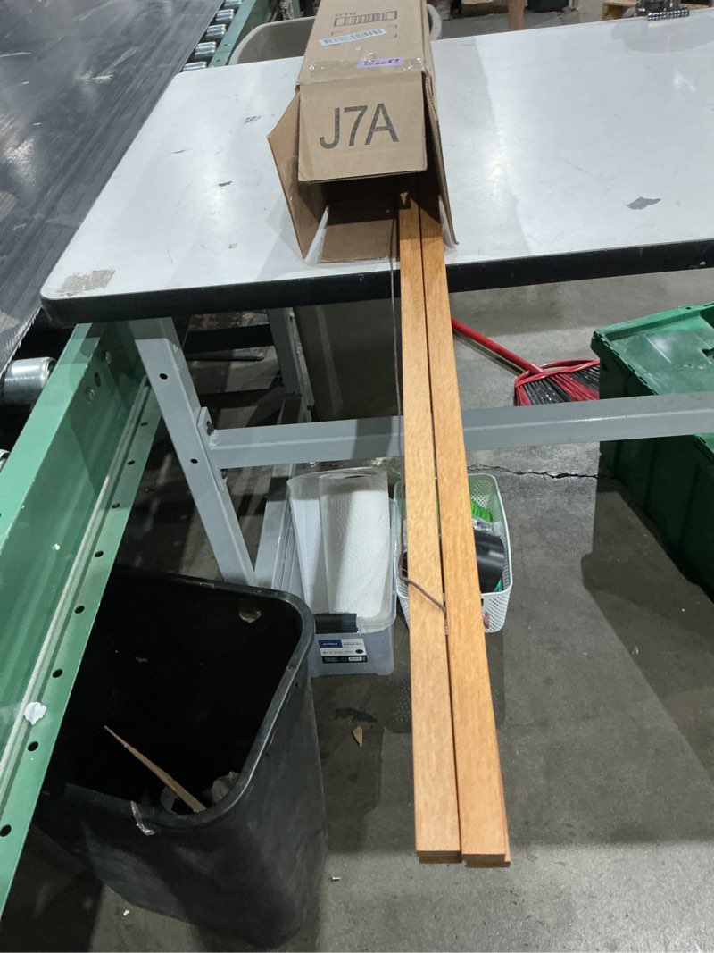 Condition photo showing As Is for falamon magnetic poster hanger frame, 50x60 50x40 50x32 teak wood magnet poster frame for posters, prints, photos, pictures, maps, scrolls, and canvas artwork teak wood 50l" x 0.7w"