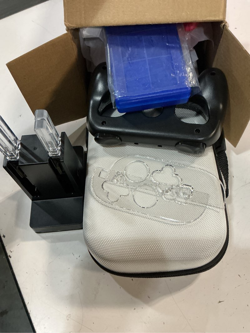 Condition photo showing Good Condition for switch 2 accessories case bundle for switch 2 2025 console,fyoung 23 in 1 kit:carrying case,controller charger,protective shell,grip for joycon,steering wheel (white)