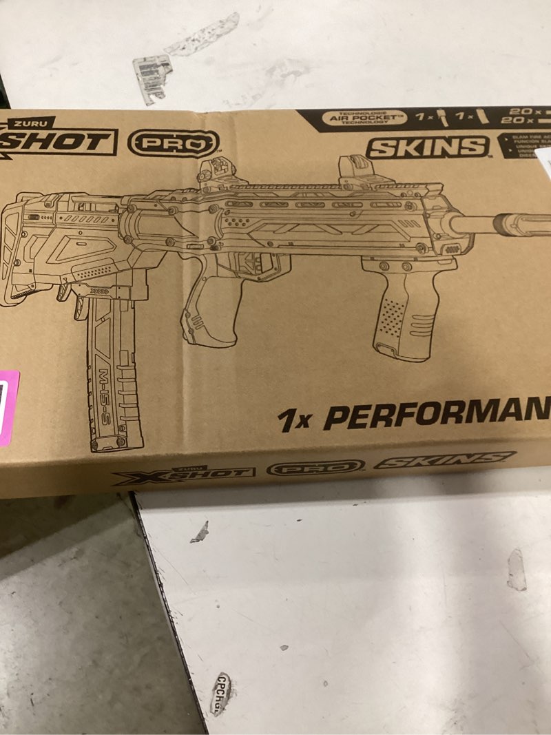 Condition photo showing New/Like New for SHOT XSHOT Skins Pro Series 1 Long Blaster by ZURU with 40 Darts, Air Pocket Technology Darts and Dart Storage, Outdoor Toy for Boys and Girls, Teens and Adults