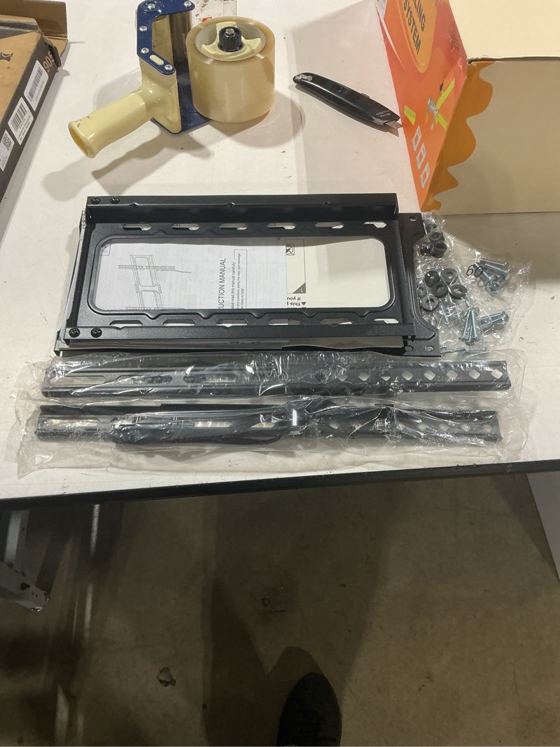 Condition photo showing Good Condition for ul listed fixed tv wall mount for 37-86 inch screens, low profile tv mount fits 16", 18", 24" studs, wall mount bracket with quick release lock, max vesa 600x400mm, holds up to 132 lbs by usx star for 37-86'' tv