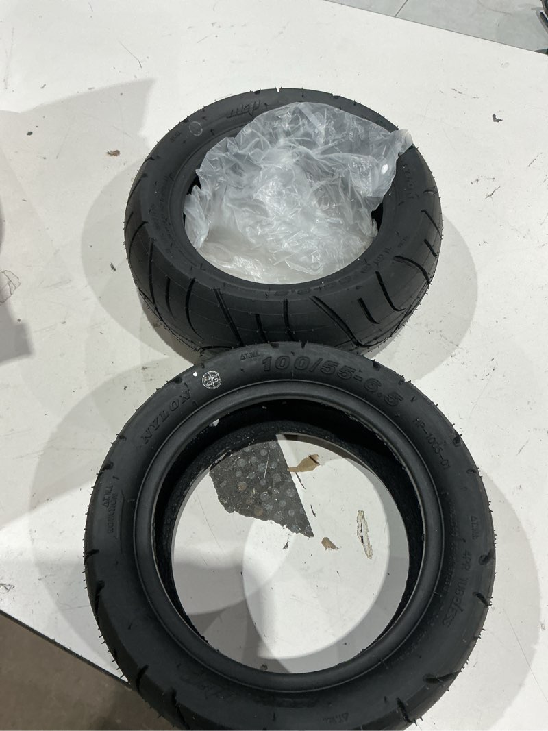Condition photo showing Good Condition for motorized scooter 11 inch 100/55-6.5 tubeless tire for modified electric scooter thickened vacuum tires anti-slip rubber tires motorized scooter part