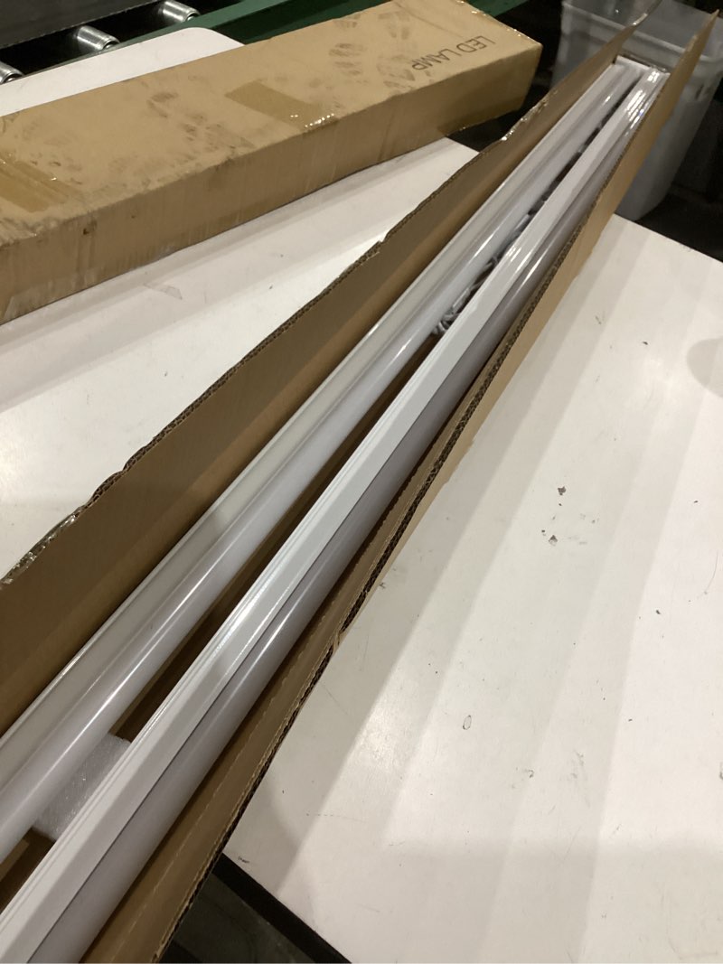 Condition photo showing Good Condition for pak led shop lights, 4ft t5 integrated utility fixture, 2300lm 6500k cool white, 20w energy efficient linkable led tube lights for garage, workshop, basement, fcc certified, 2 pack white 4ft 6500k-2 pack