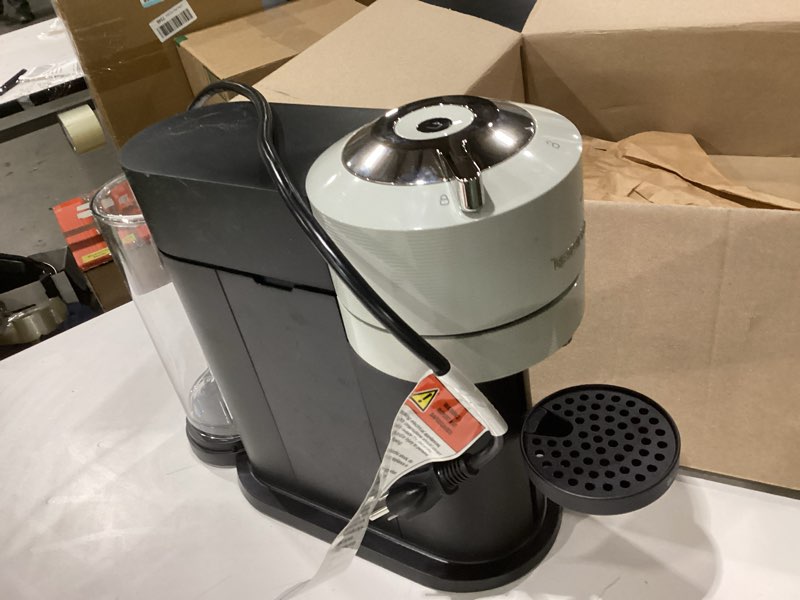 Condition photo showing Good Condition for nespresso vertuo next coffee and espresso maker by breville, light grey machine only gray