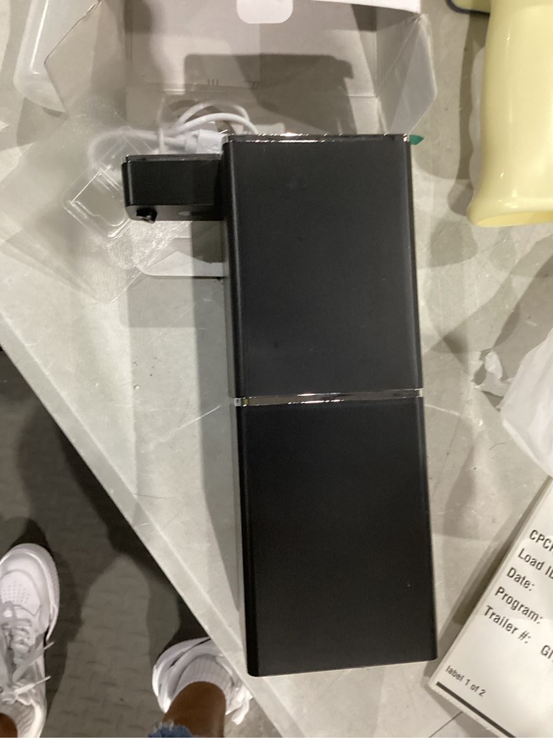 Condition photo showing Good Condition for automatic foaming soap dispenser touchless 380ml/12.8oz rechargeable hand soap dispenser wall mounted 4 levels adjustable foam soap pump for bathroom kitchen dish soap black foam square