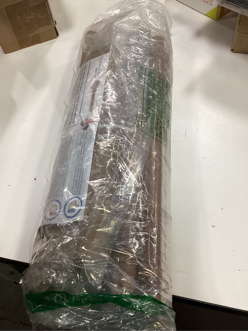 Condition photo showing Good Condition for HTZON Wood Curtain Rods 66 to 120 Inch,1 Inch Boho Adjustable Curtain Rod,Imitation Wood Grain Leaf Decorative Window Curtains Rods,Farmhouse Rustic Heavy Duty Drapery Poles,Brown Drapery Rod 66-120" 66-120"(1 PACK) Wood Grain