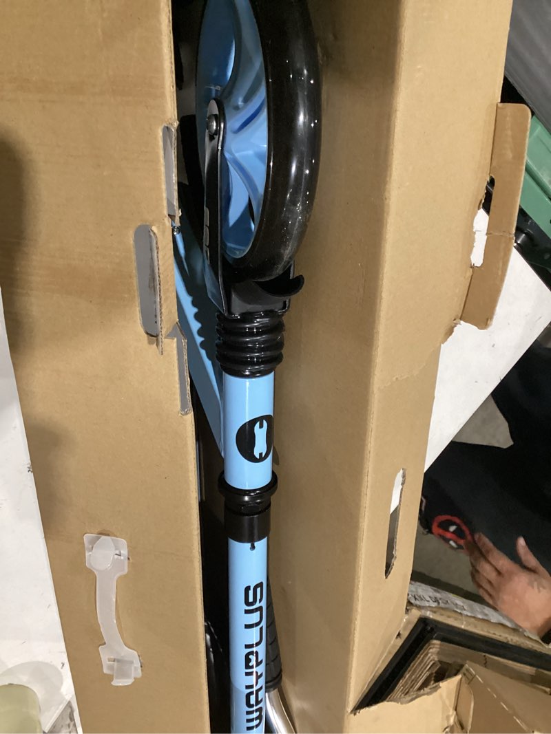 Condition photo showing Good Condition for wayplus ks1 kick scooter for ages 6+,kid, teens & adults. max load 240 lbs. foldable, lightweight, 8in big wheels for kids, teen and adults, 4 adjustable levels. bearing abec9 fed fitness