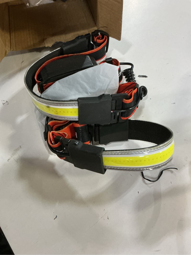 Condition photo showing Good Condition for LED Headlamp Flashlight, 1000lumens 230° Broadbeam Headlight, USB Rechargeable Head Lamp with Red Taillight, Lightweight Waterproof Headlamps for Camping Running Hiking, Hard Hat Headlamp Red 2 Packs