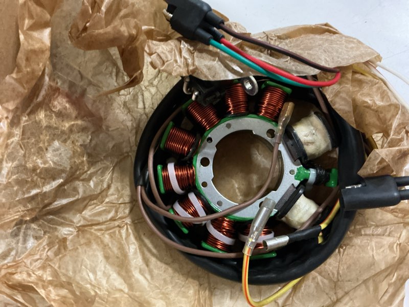 Condition photo showing As Is for stator for polaris sportsman 500 1998-2001/magnum 500 1999 2000/scrambler 500 1997-2000/big boss 500 6x6 1998-1999/ranger 6x6 1999/worker 500 1999,3085561 3086821 340-22013 magneto coil+a001