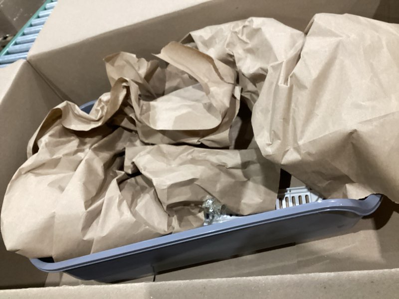 Condition photo showing Good Condition for Extea Large Cat Litter Box with High Sides,Cat Boxes for Indoor Cats,Cat Litter Pan for Kitty,Litter Box with Low Entry,Easy to Clean,Anti-Splashing,23.6" x15.7" x6.2" (Grey)
