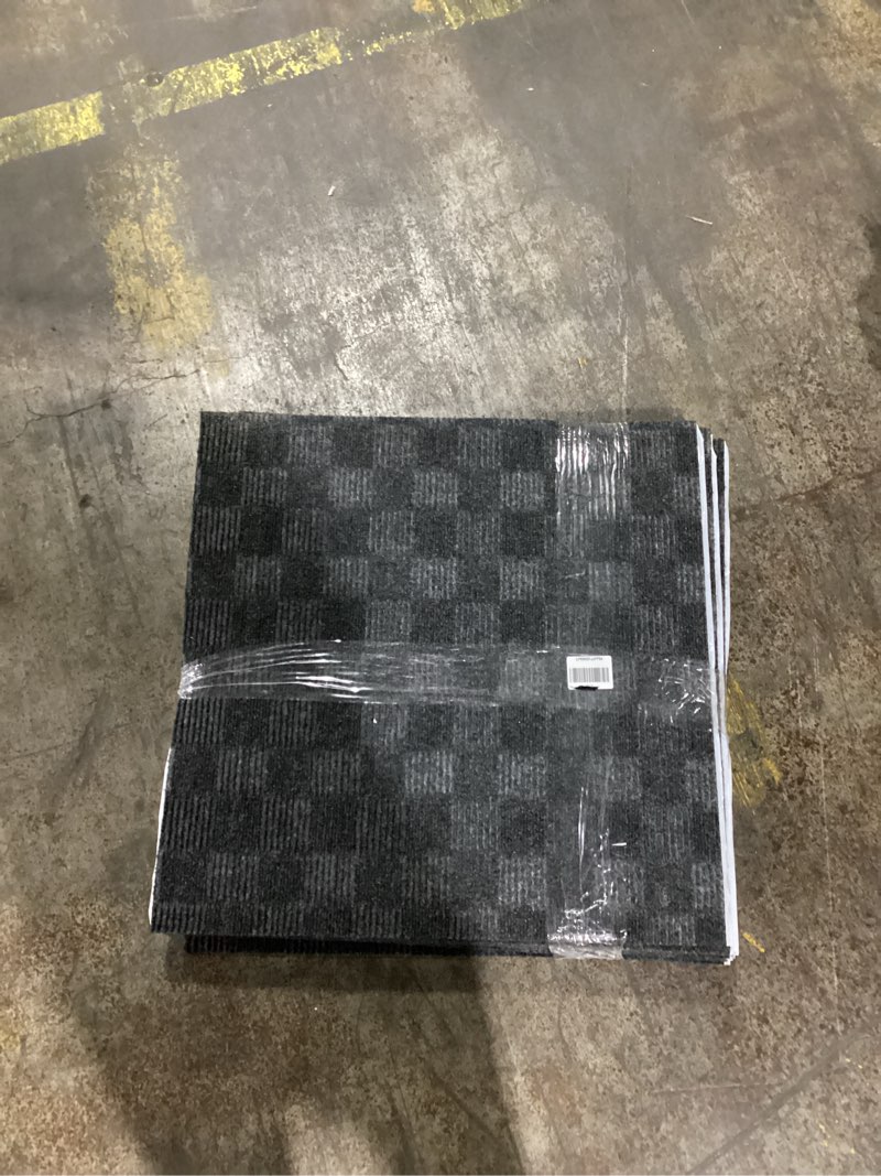 Condition photo showing Good Condition for (similar to (incomplete)12 pcs shaggy interlocking foam carpet tiles - 12\\\\\\\" x 12\\\\\\\", 12 sq,ft kids carpet squares protective floor mats crawling exercise area rugs for children room, home or classroom use, black