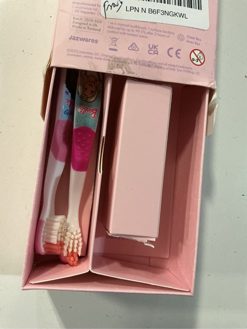 Condition photo showing Good Condition for ordo squishmallows electric toothbrush, sonic toothbrushes for kids, rechargeable, 3 brushing modes, over 5 weeks battery life extra brush head included, gift for kids aged 4 years and up, patty