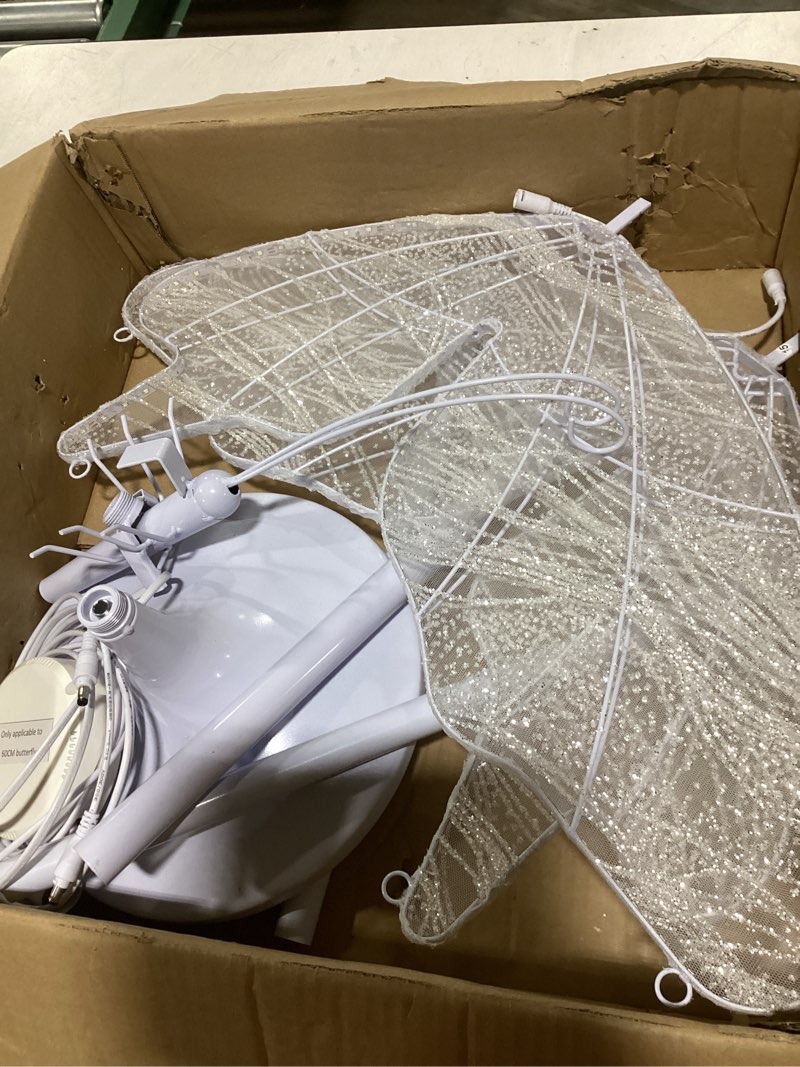 Condition photo showing Good Condition for wedding butterfly led floor lamp, 60cm/23.6in white 7000k, motion adjustable 1.4-1.8m, romantic decor for quinceañeras parties