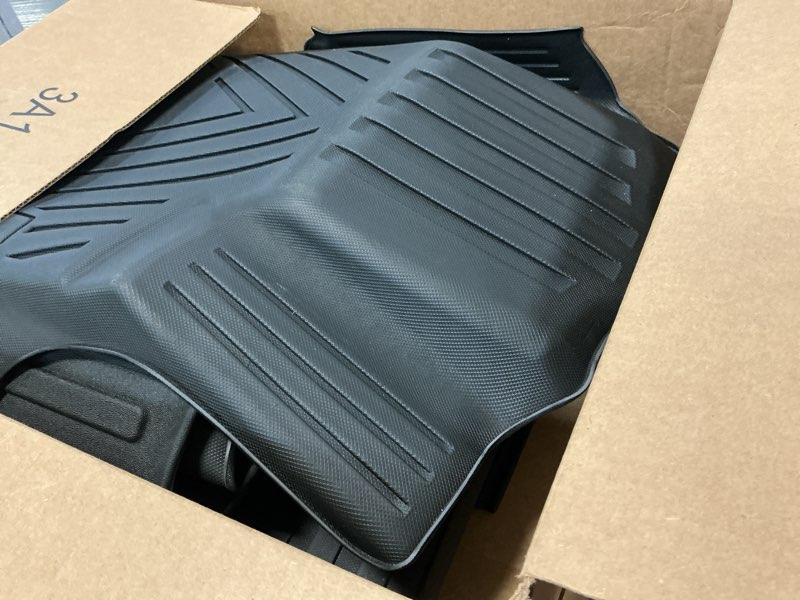 Condition photo showing As Is for all weather floor mats cargo liner with backrest mat for 2022-2025 jeep grand cherokee 2-row (include 4xe, not wk or l) 5-seater, tpe rubber liners full set mats for jeep grand cherokee accessories