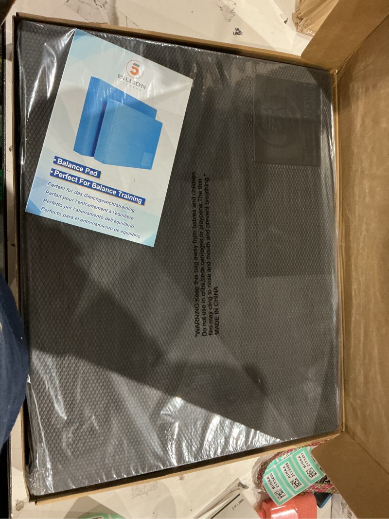 Condition photo showing New/Like New for foam balance pad(large or xl),5billion stability pad for physical therapy,non-slip exercise balance pad for balance workouts,yoga knee pad for gym fitness stretching pilate black-l