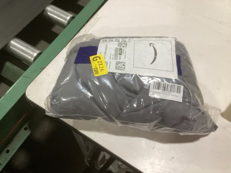 Condition photo showing Good Condition for duvet cover twin/twin xl size - extra soft dorm college duvet cover - lightweight, comfy, breathable and fade free with zipper closures & ties - 68" x 90" inches - (dark grey) comforter not included 08 - dark grey (no comforter) twin/twin xl (68x90)
