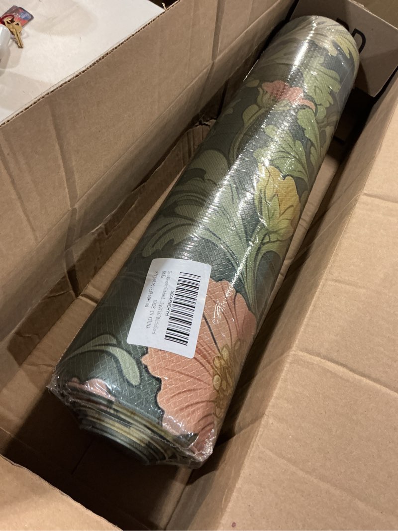 Condition photo showing Good Condition for color&geometry floral kitchen mat 24"x59", anti fatigue mats for kitchen floor, kitchen rugs non slip, waterproof & oil proof kitchen runner for standing desk office, sink - sage green 2' x 4'11" (rectangular) floral-sage green