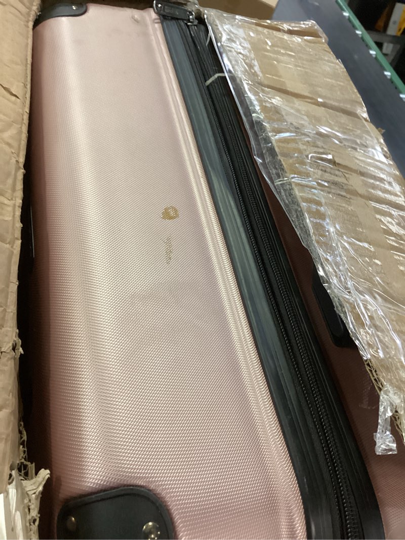 Condition photo showing As Is for Kenneth Cole REACTION Out of Bounds Lightweight Hardshell 4-Wheel Spinner Luggage, Rose Gold, 2-Piece Set (20" & 28") 2-Piece Set (20" & 28") Rose Gold