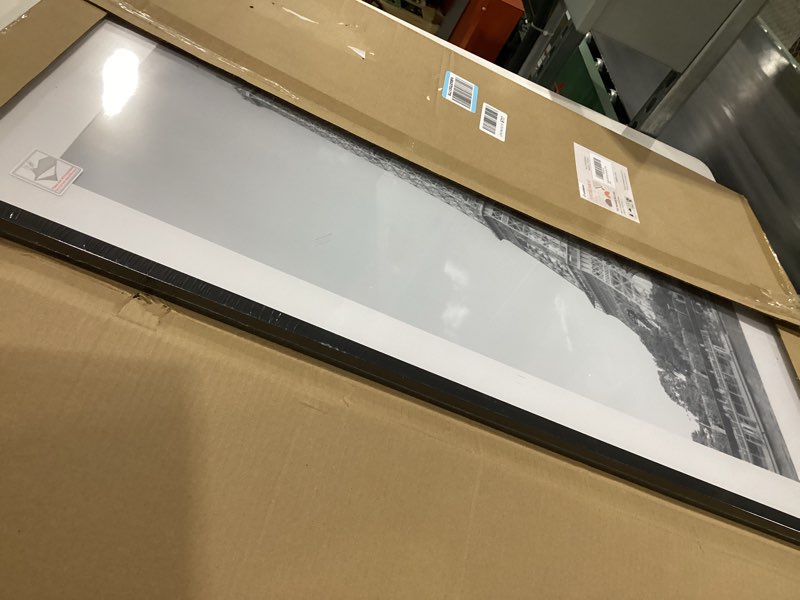 Condition photo showing New/Like New for upsimples 24x36 poster frame, display pictures 20x30 with mat or 24 x 36 without, wall hanging picture frames, black, 1 pack black 24x36