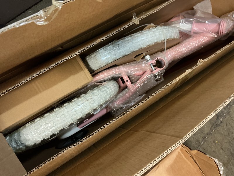Condition photo showing New/Like New for Girls Bike for Kids 2-5, Kids Bike with Training Wheels, Basket, Coaster Brake, Streamers, 12 14 16 inch Pink Pedal Bike for Kids, Birthday Gift 16"
