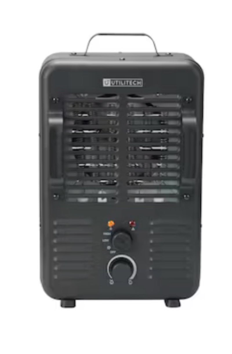  Utilitech 1500 -Watt Utility Fan Utility Indoor Electric Space Heater with Thermostat