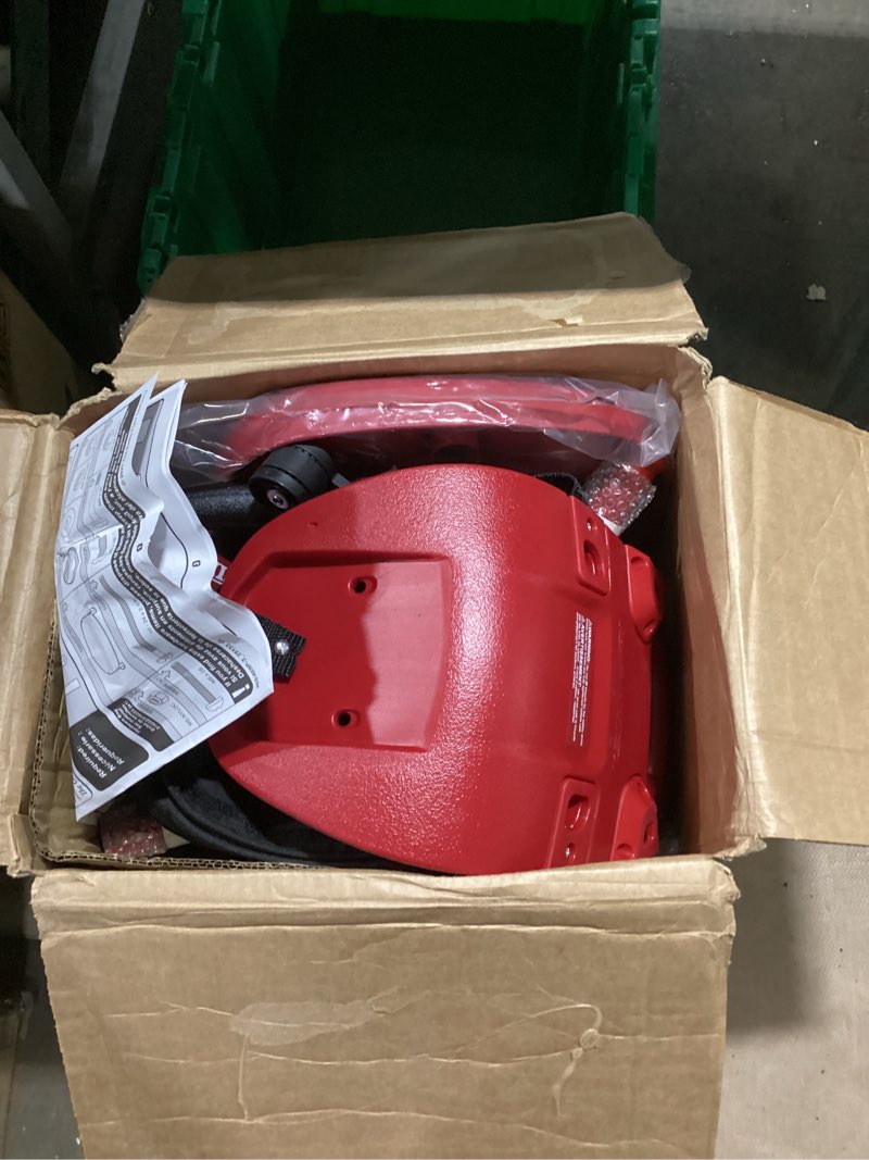 Condition photo showing As Is for radio flyer 4-in-1 stroll 'n trike, ages 1-5, toddler tricycle & stroller, foam tires, push handle, uv canopy, removable tray & seatbelt, amazon exclusive red