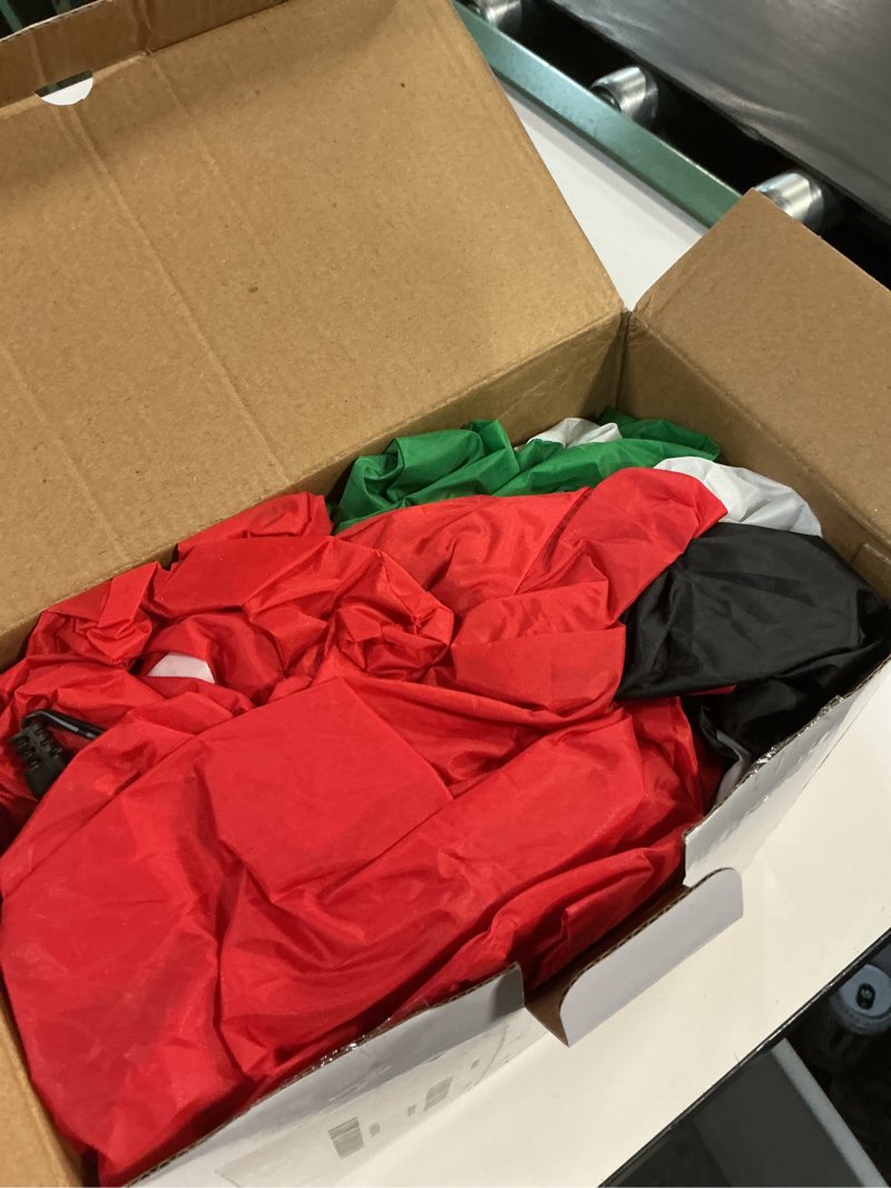 Condition photo showing New/Like New for 6 FT Christmas Inflatable Santa Claus Outdoor Decorations with Built-In LEDs, Blow-Up Santa for Yard Decorations, Inflatable Xmas Decorations for Christmas Indoor, Outdoor, Garden, Lawn, Winter Decor. Art Deco